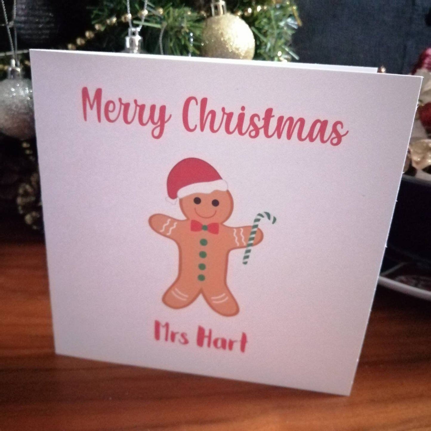 Gingerbread Teacher card