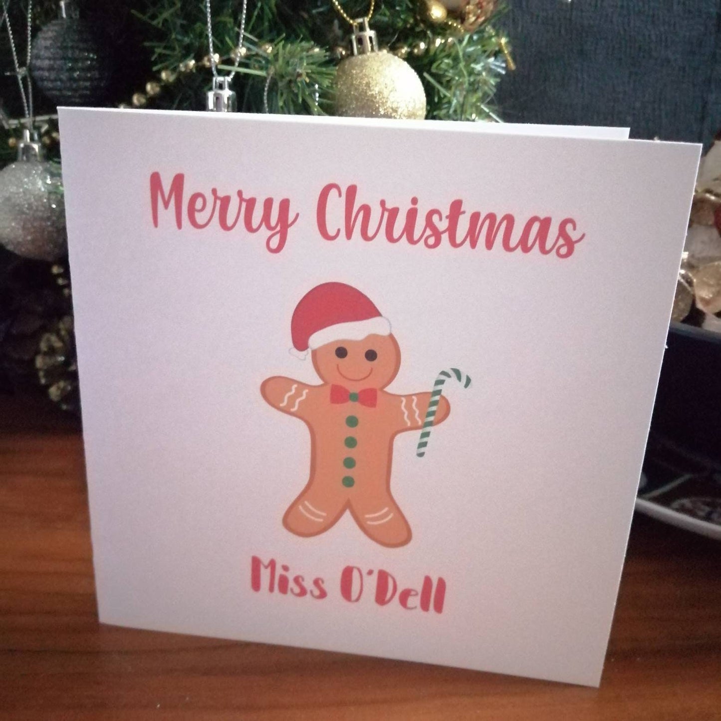 Gingerbread Teacher card