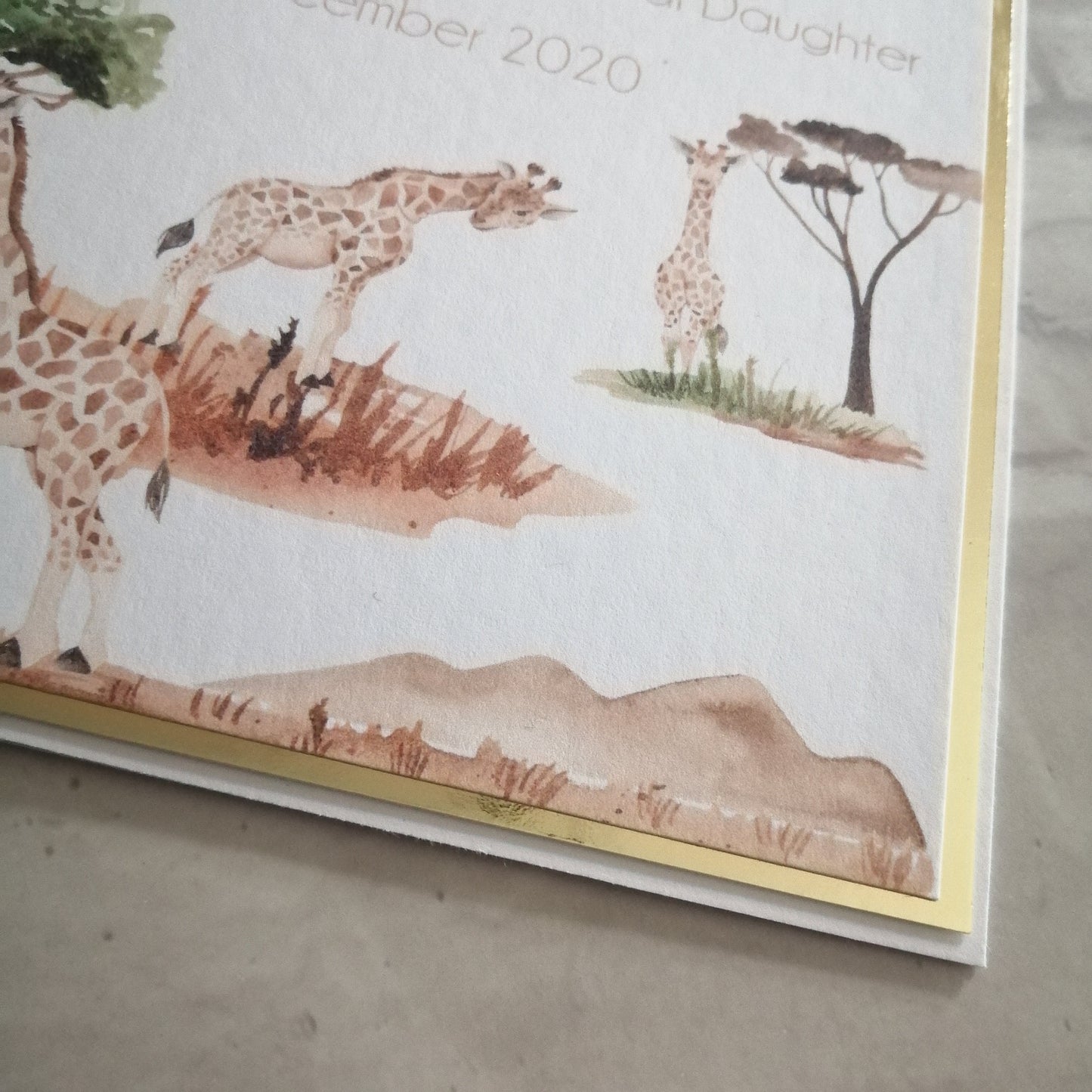 Giraffe 18th Birthday Card - Bluesky's creation