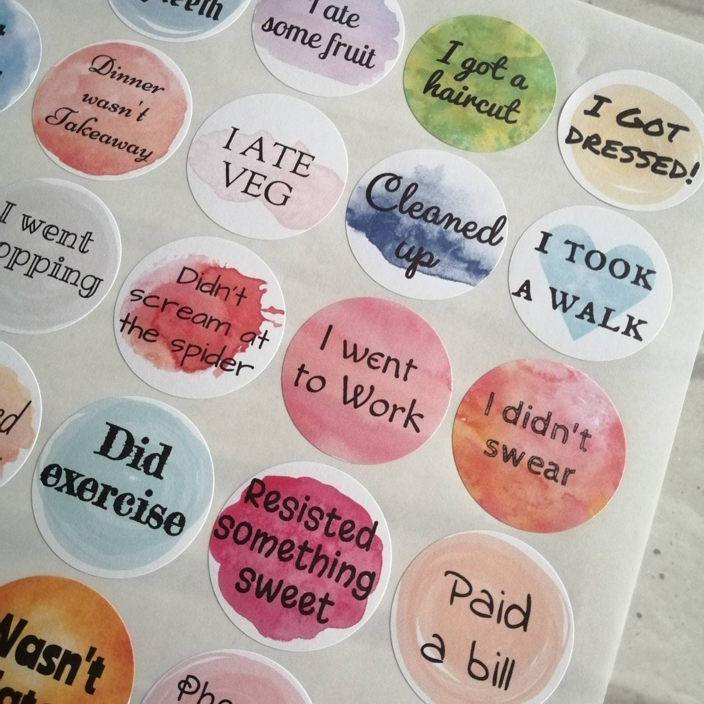Adulting goals stickers. - Bluesky's creation
