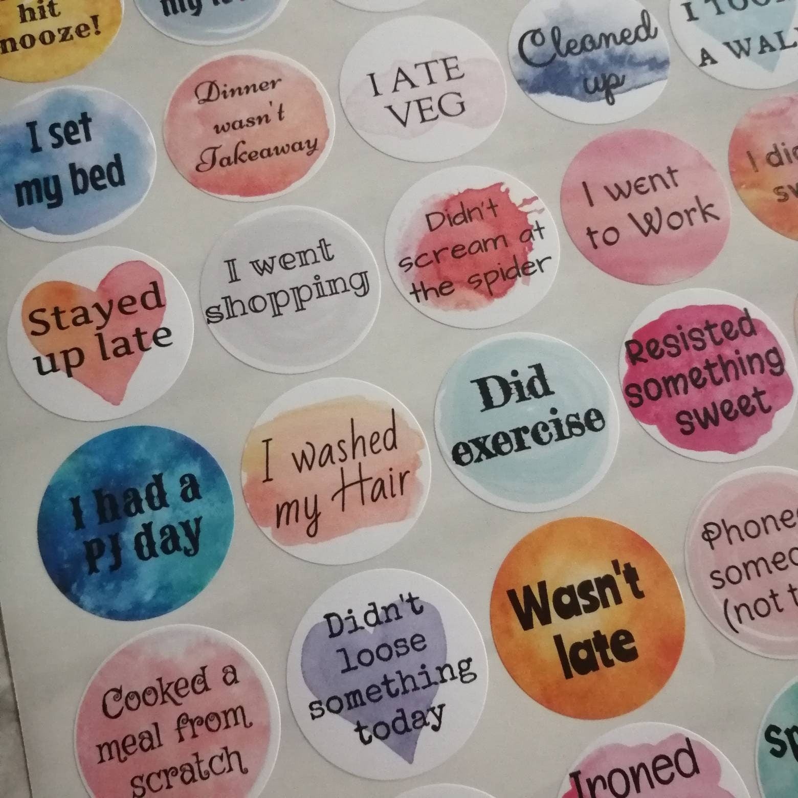 Adulting goals stickers. - Bluesky's creation
