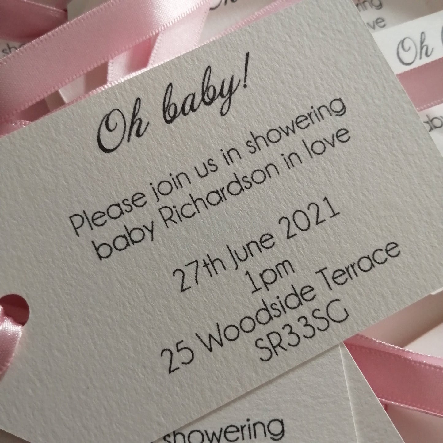 Baby Shower Gift Tag Invitation - Bluesky's creation