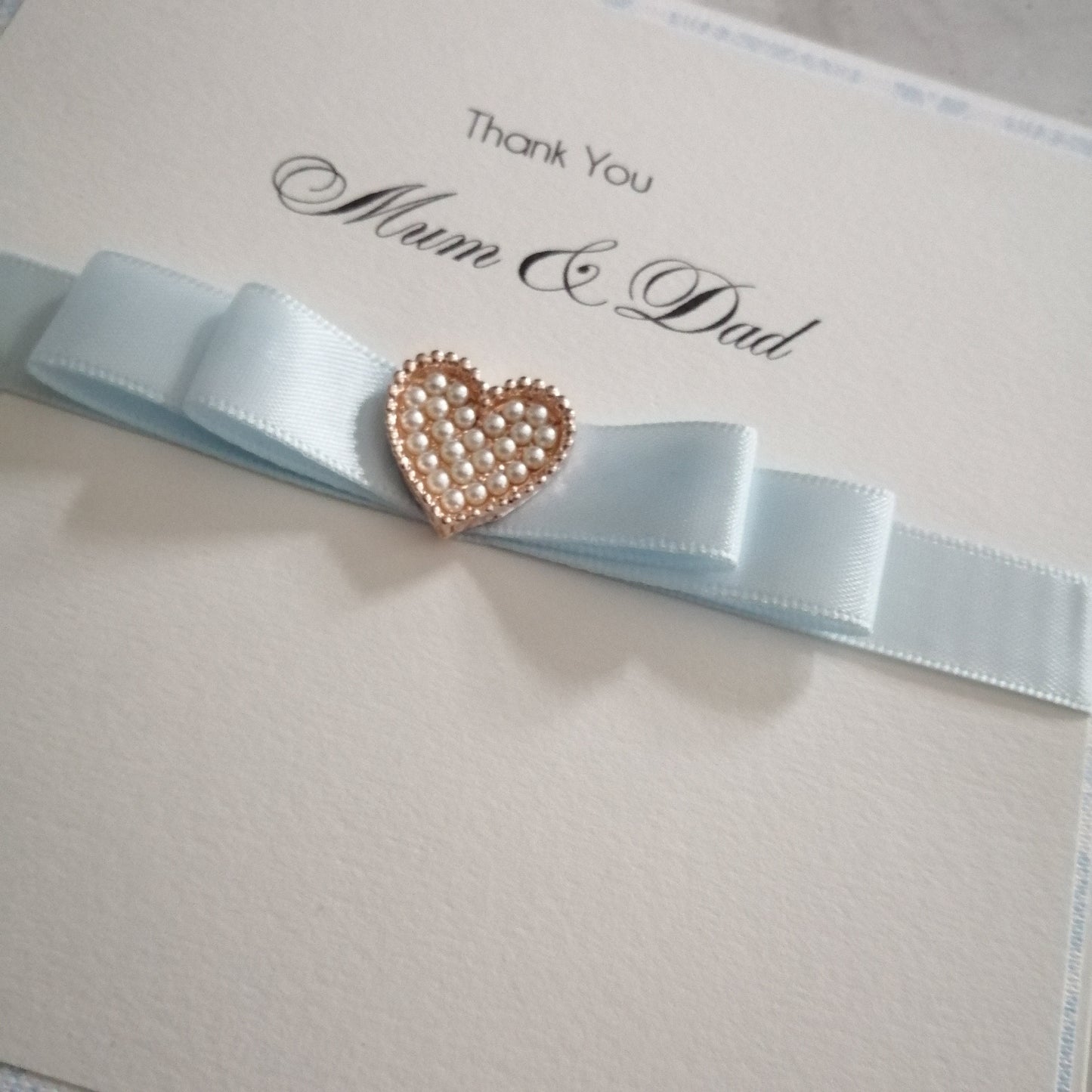 Thank You Blue Wedding Card - Bluesky's creation