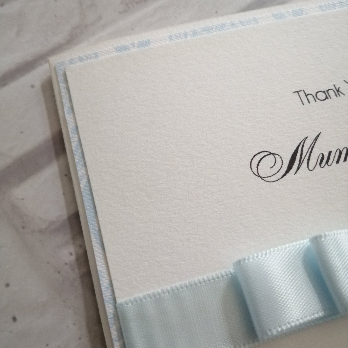 Thank You Blue Wedding Card - Bluesky's creation