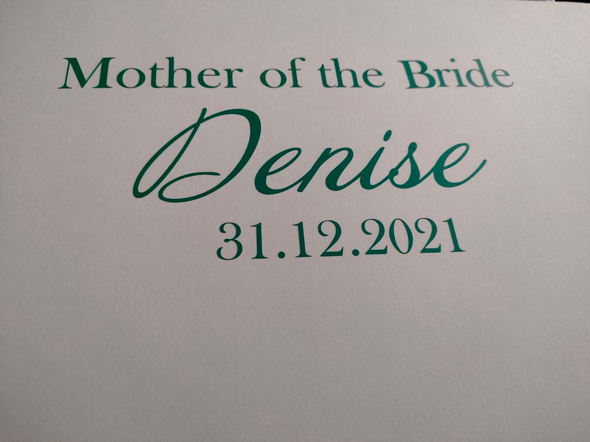 Mother of the bride Keepsake Box - Bluesky's creation