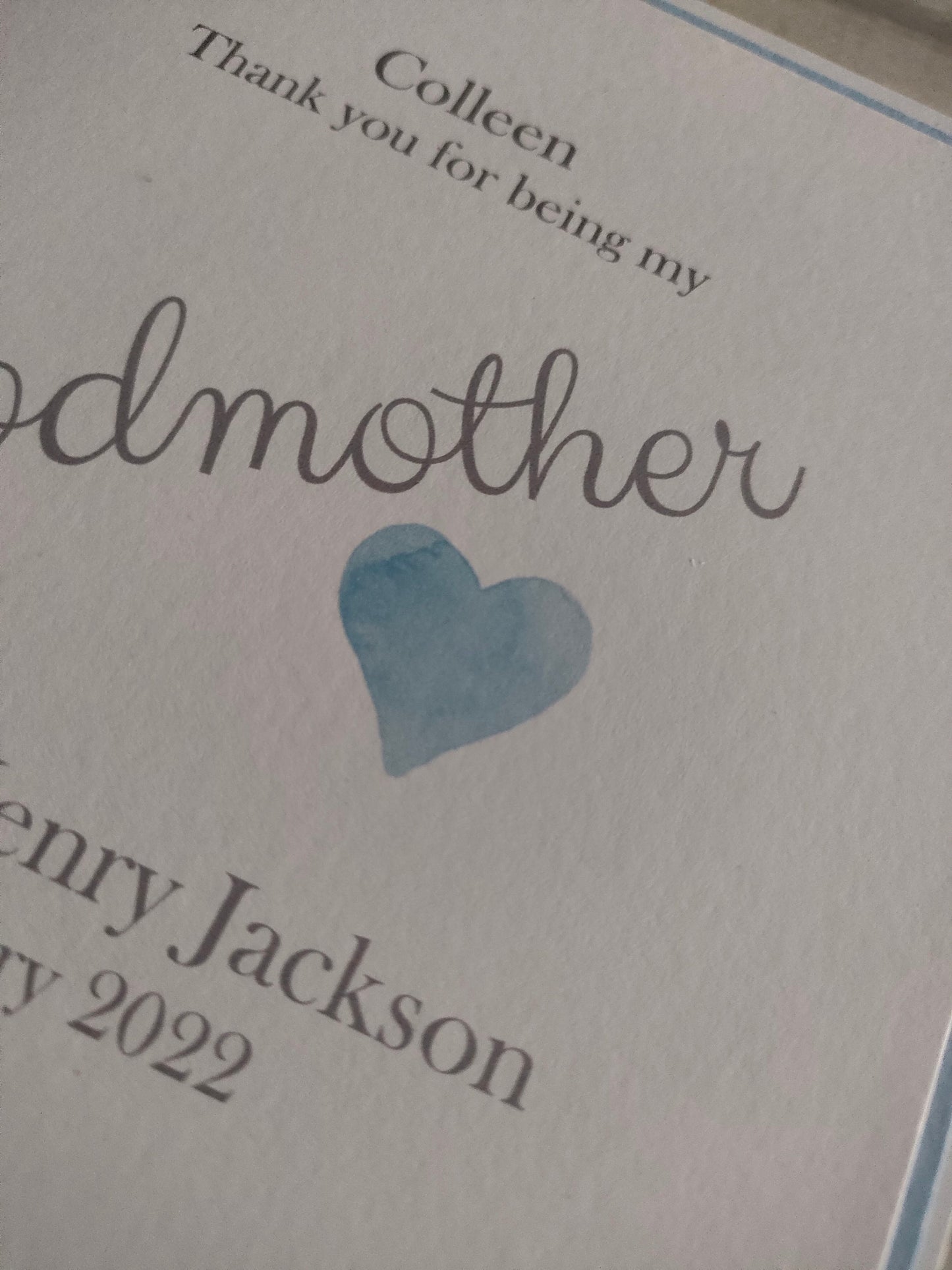 Godmother Godfather Thank you - Bluesky's creation