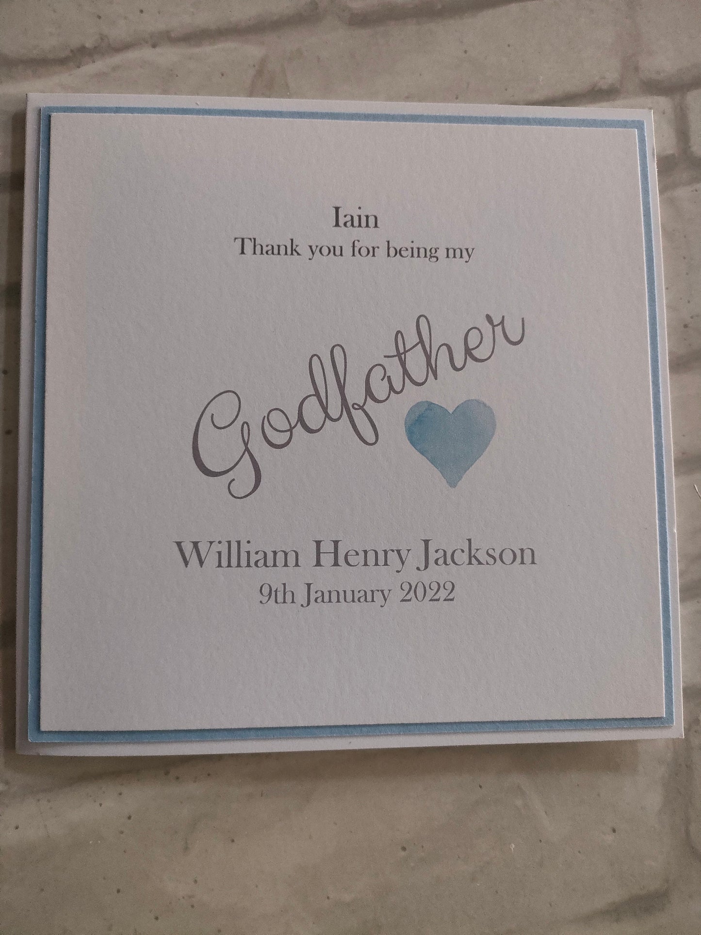 Godmother Godfather Thank you - Bluesky's creation