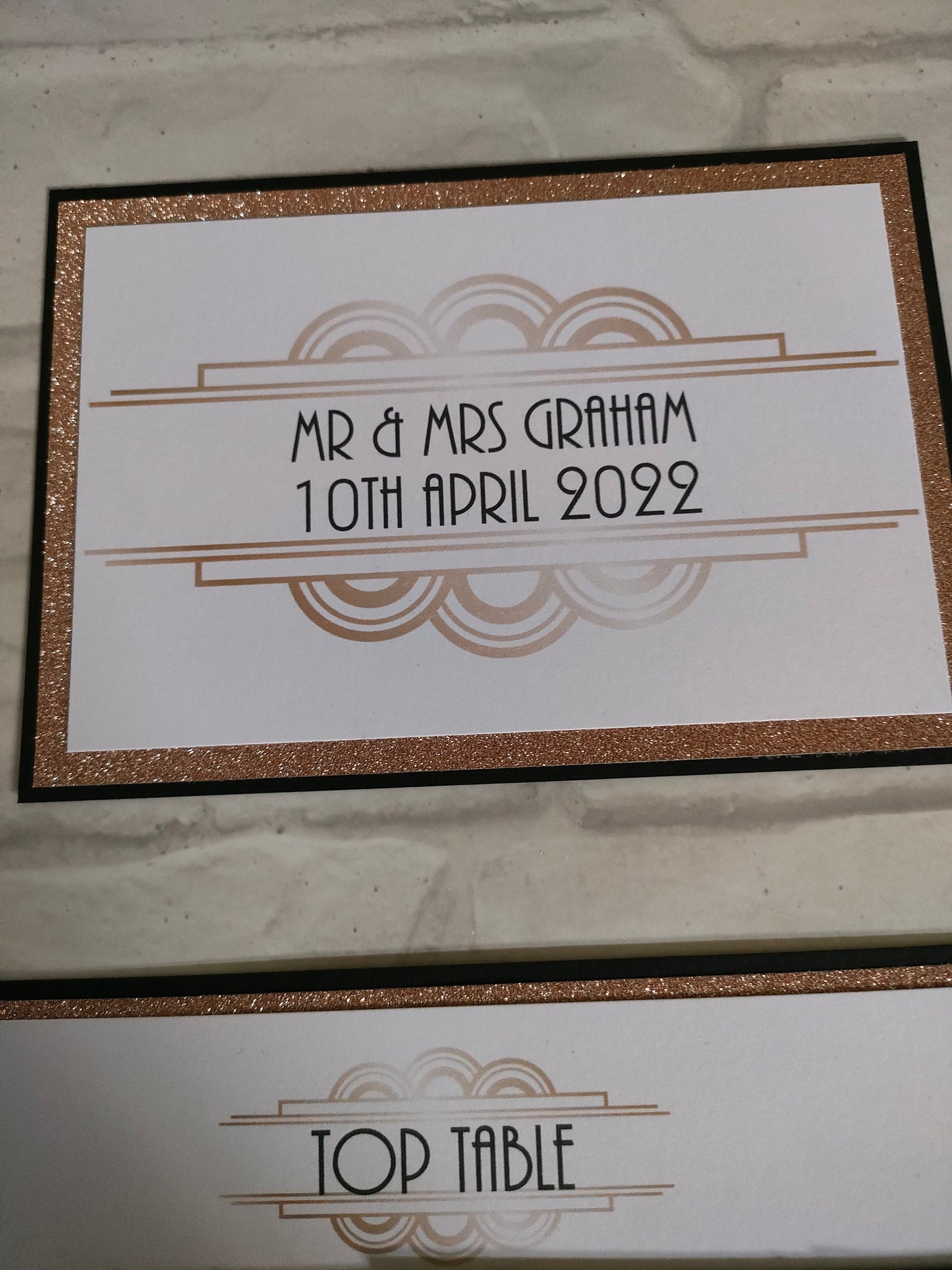 Gatsby glitter Table Plan - Bluesky's creation