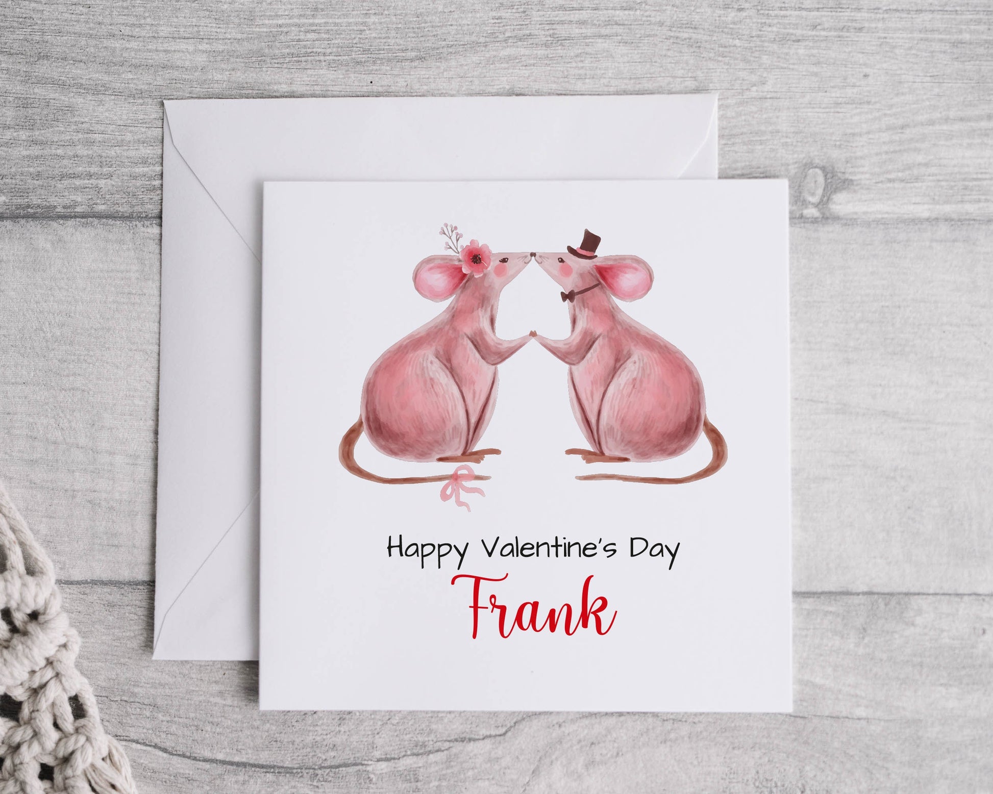 Mouse Valentines Card - Bluesky's creation