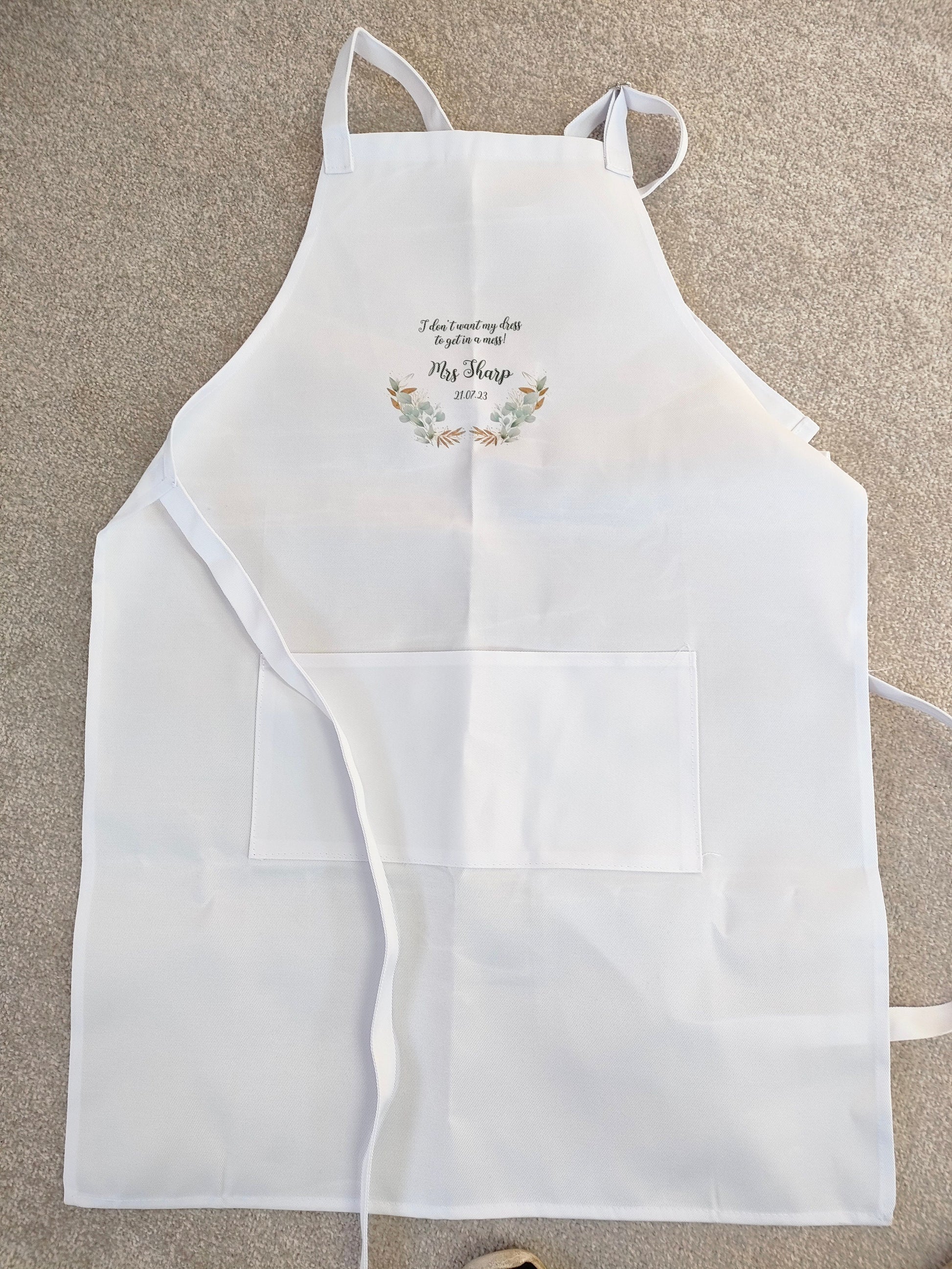 Wedding Day Apron - Bluesky's creation