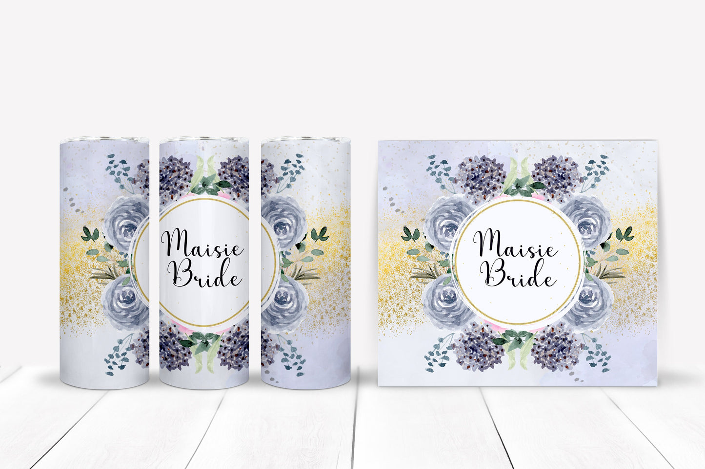 Blue Floral Bride to be - Bluesky's creation