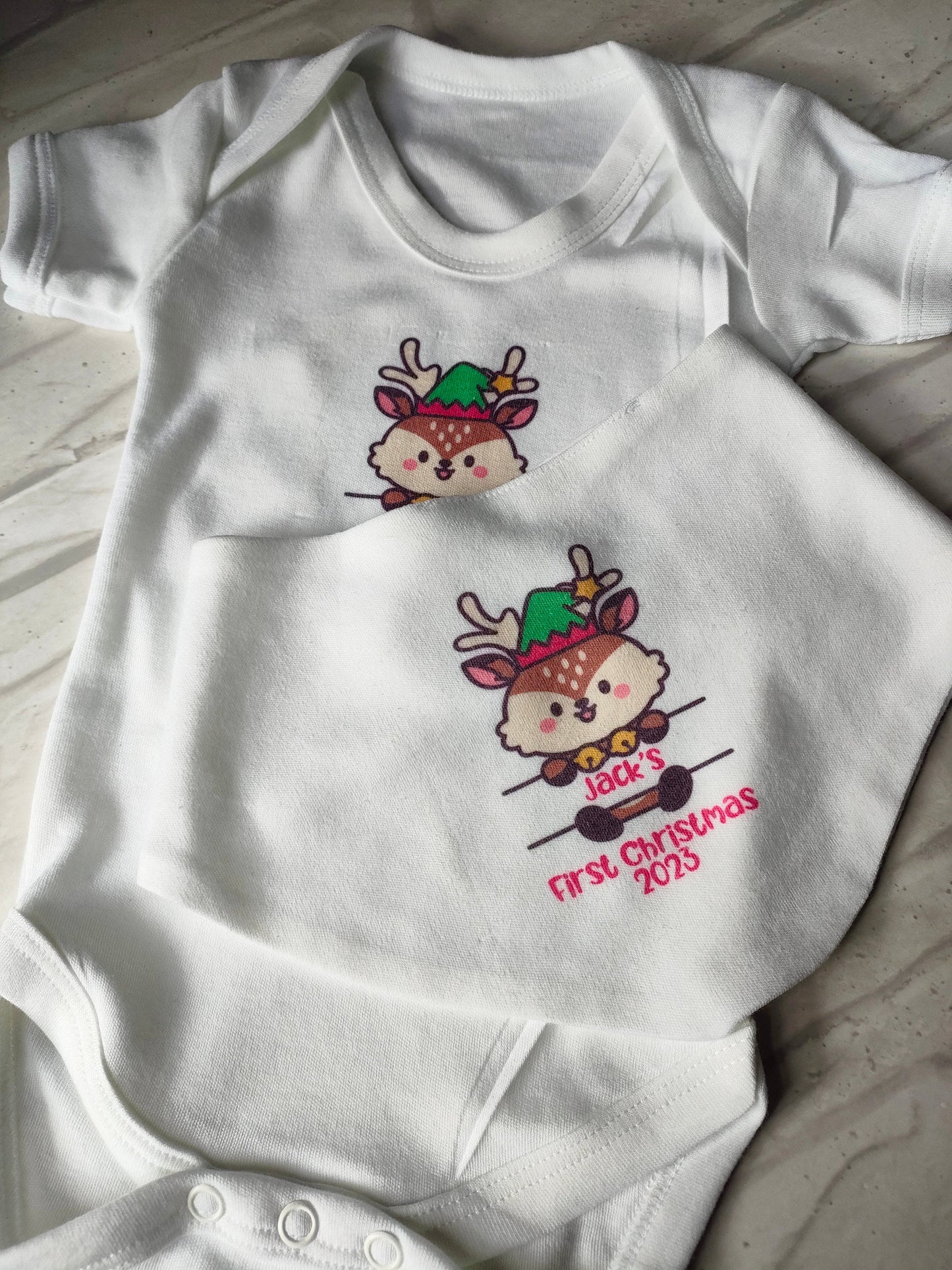 First christmas Bib & Vest - Bluesky's creation
