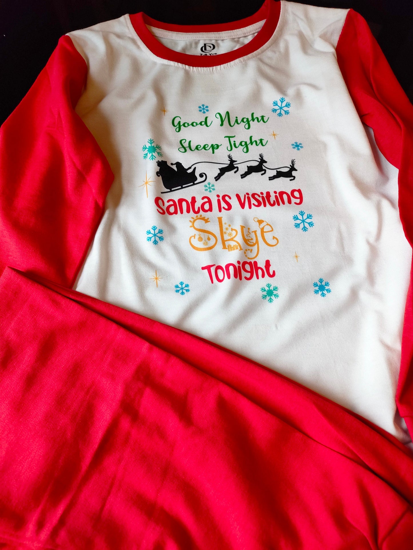 Childrens christmas Eve Pyjamas - Bluesky's creation