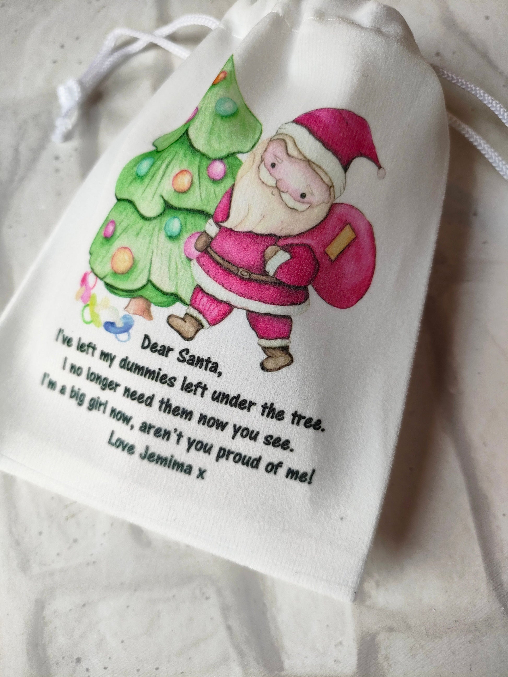 Personalised dummy for Santa bag - Bluesky's creation