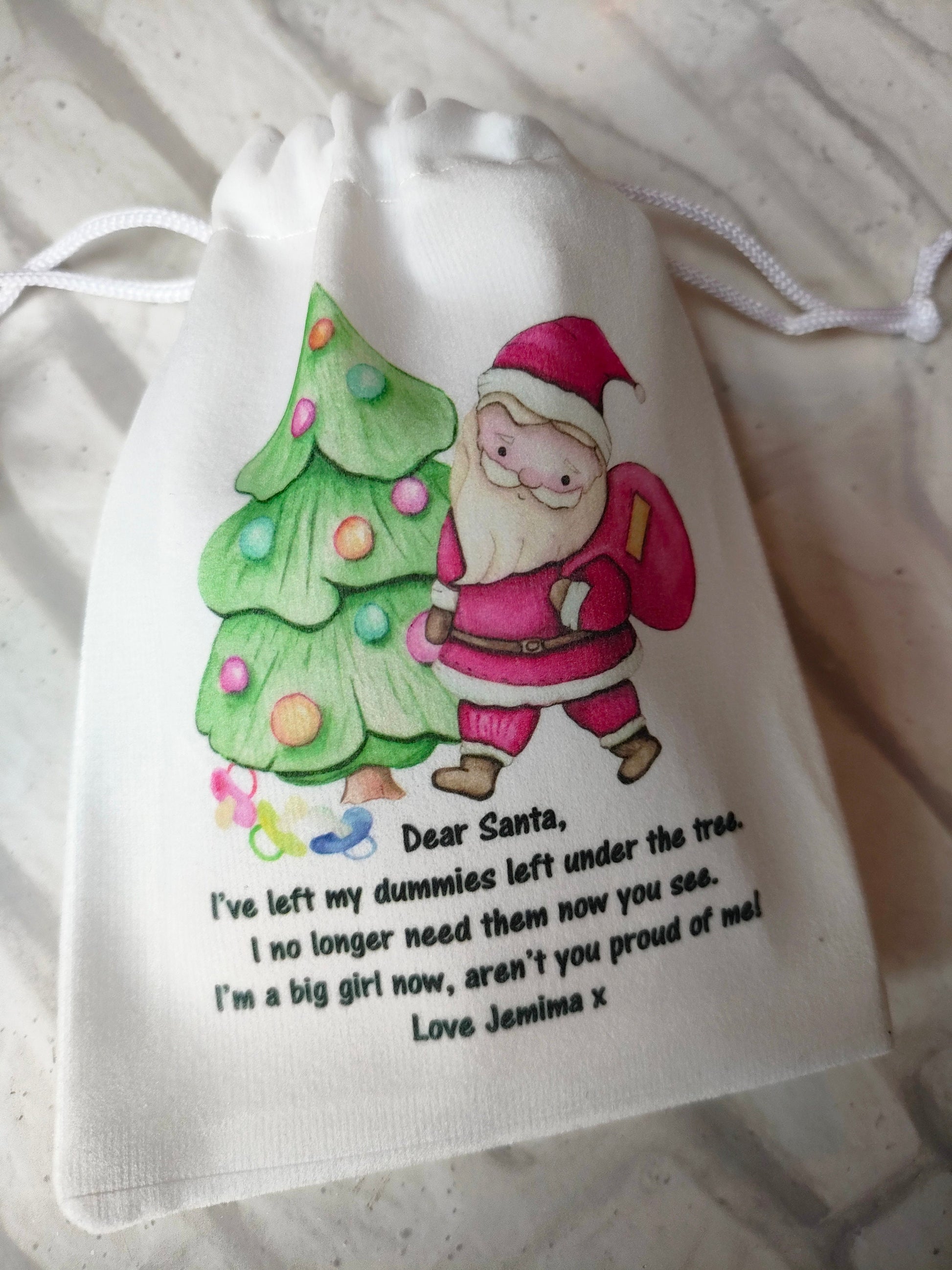 Personalised dummy for Santa bag - Bluesky's creation