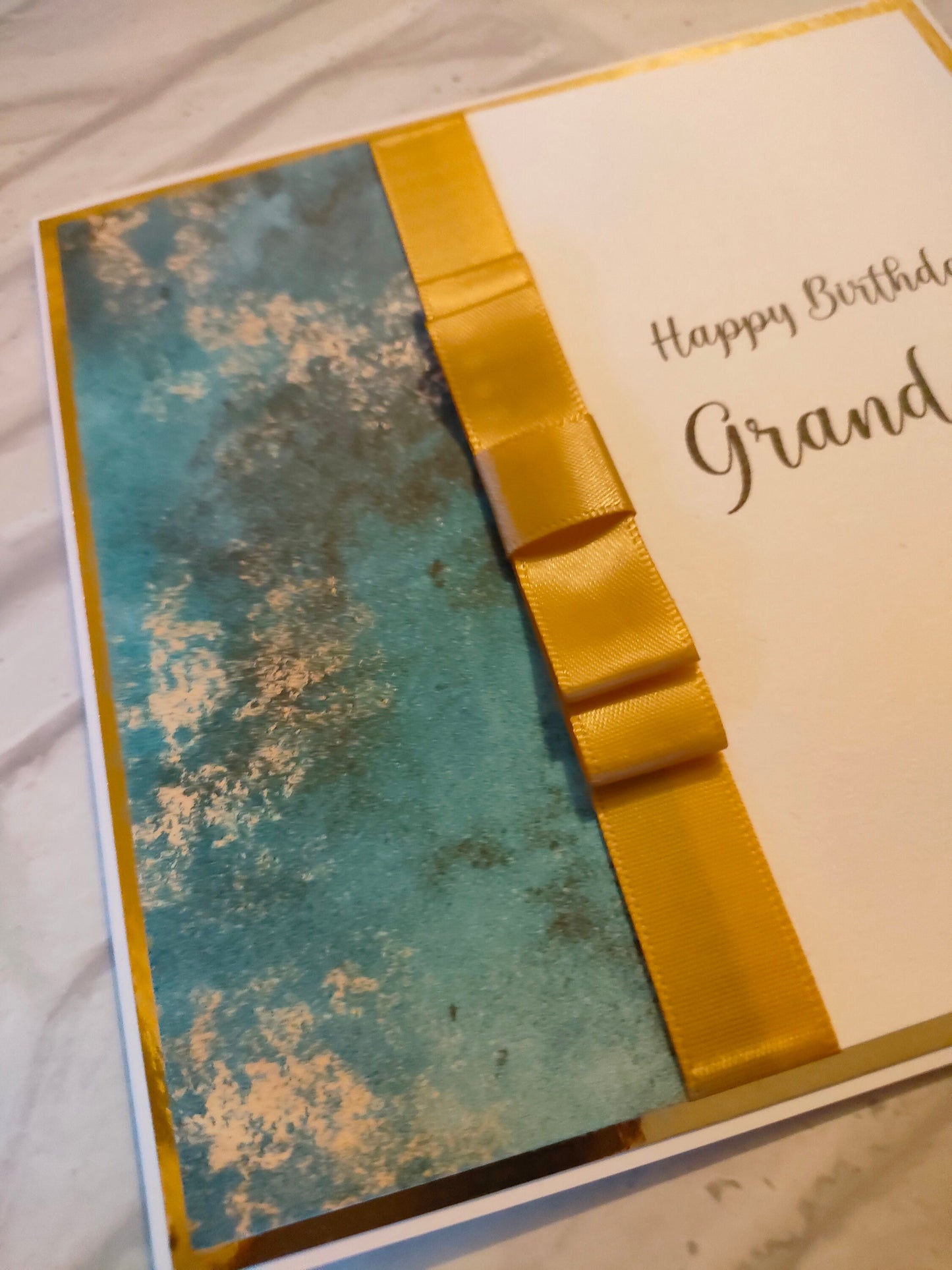 Teal & Gold Card - Bluesky's creation