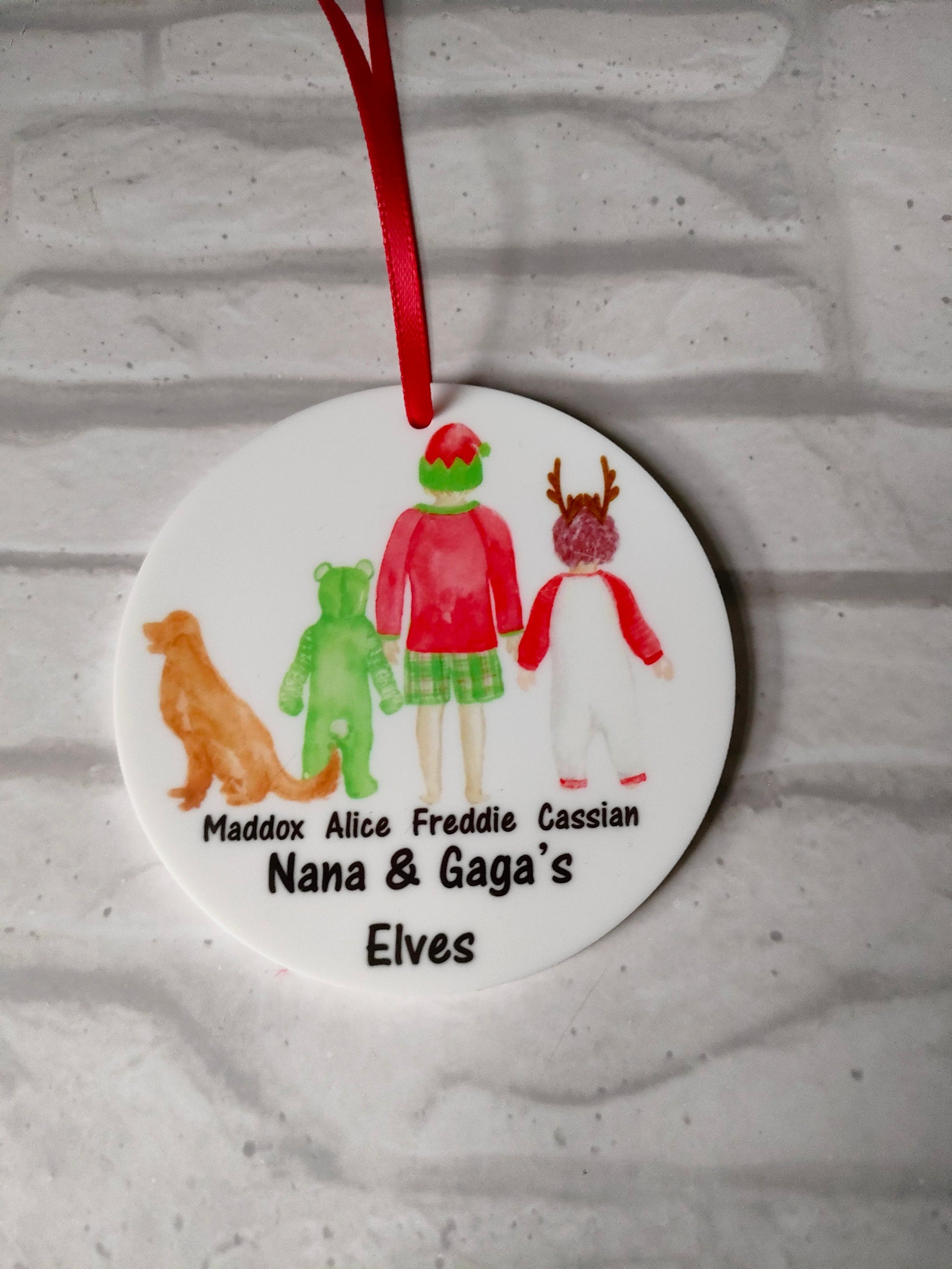 Family PJ Christmas Bauble - Bluesky's creation
