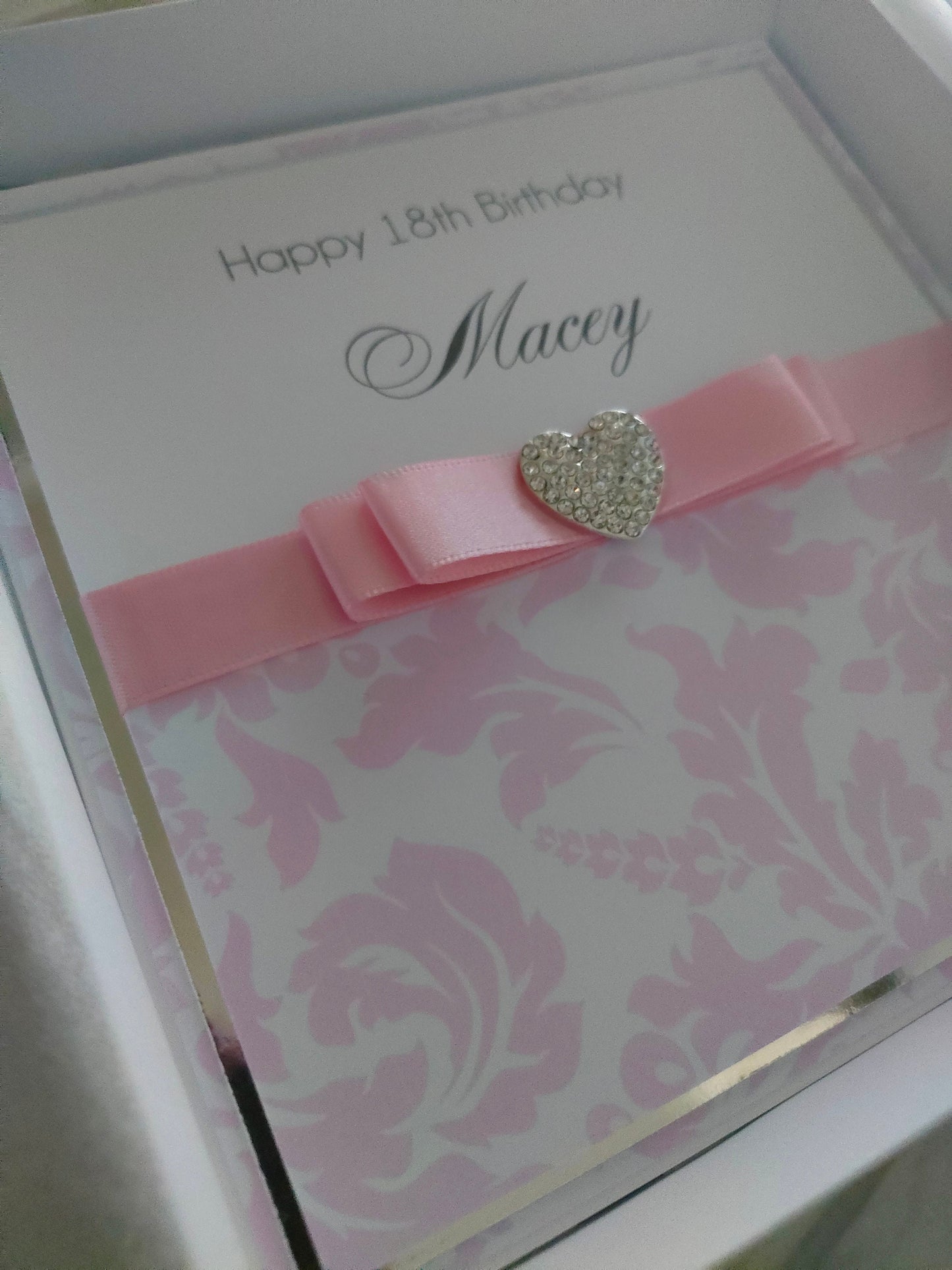 Pink damask hearts - Bluesky's creation