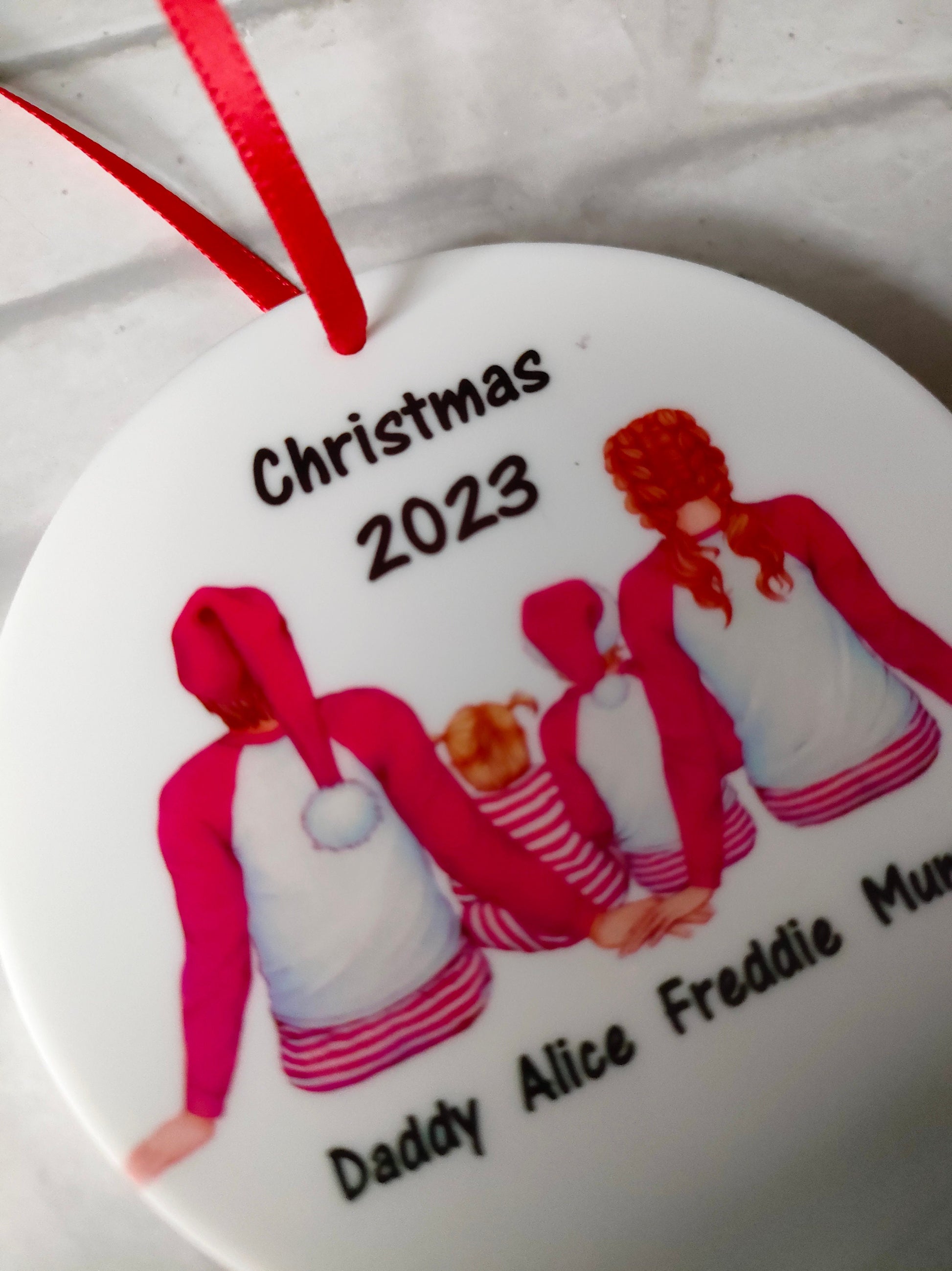 Family Christmas Bauble - Bluesky's creation