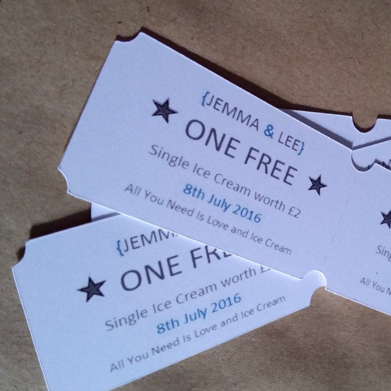 One Free Drink Tokens
