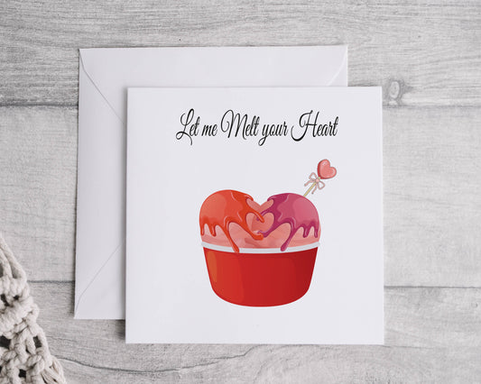 Melt my Heart valentines card- Bluesky's creation