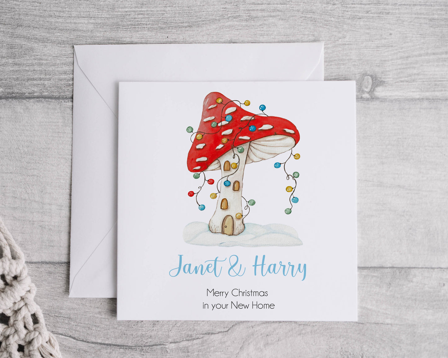 Mushroom New Home Christmas Card - Bluesky's creation