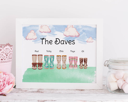 Fun Wellington Family Print - Bluesky's creation