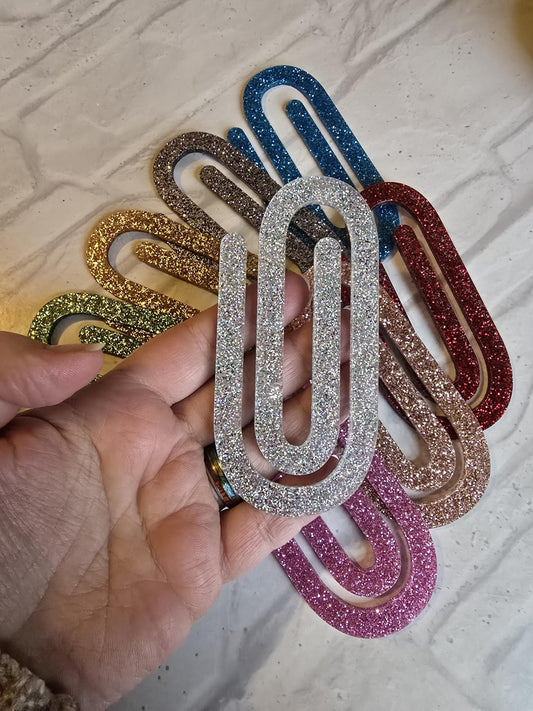 Giant Glitter Paper Clip -  blueskys creation