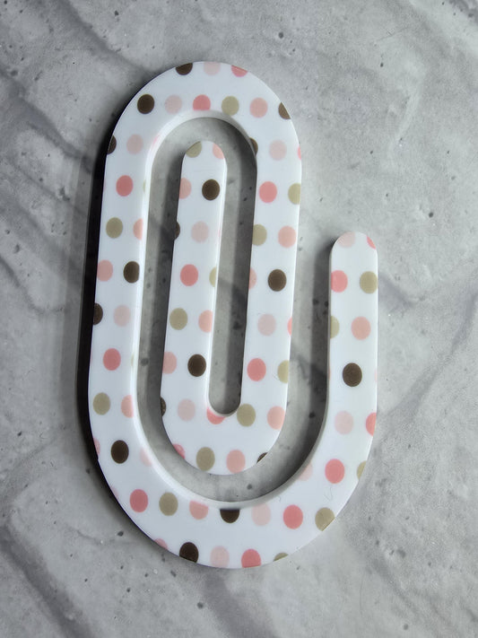 Giant Polka Dot Paper Clip - blueskys creation