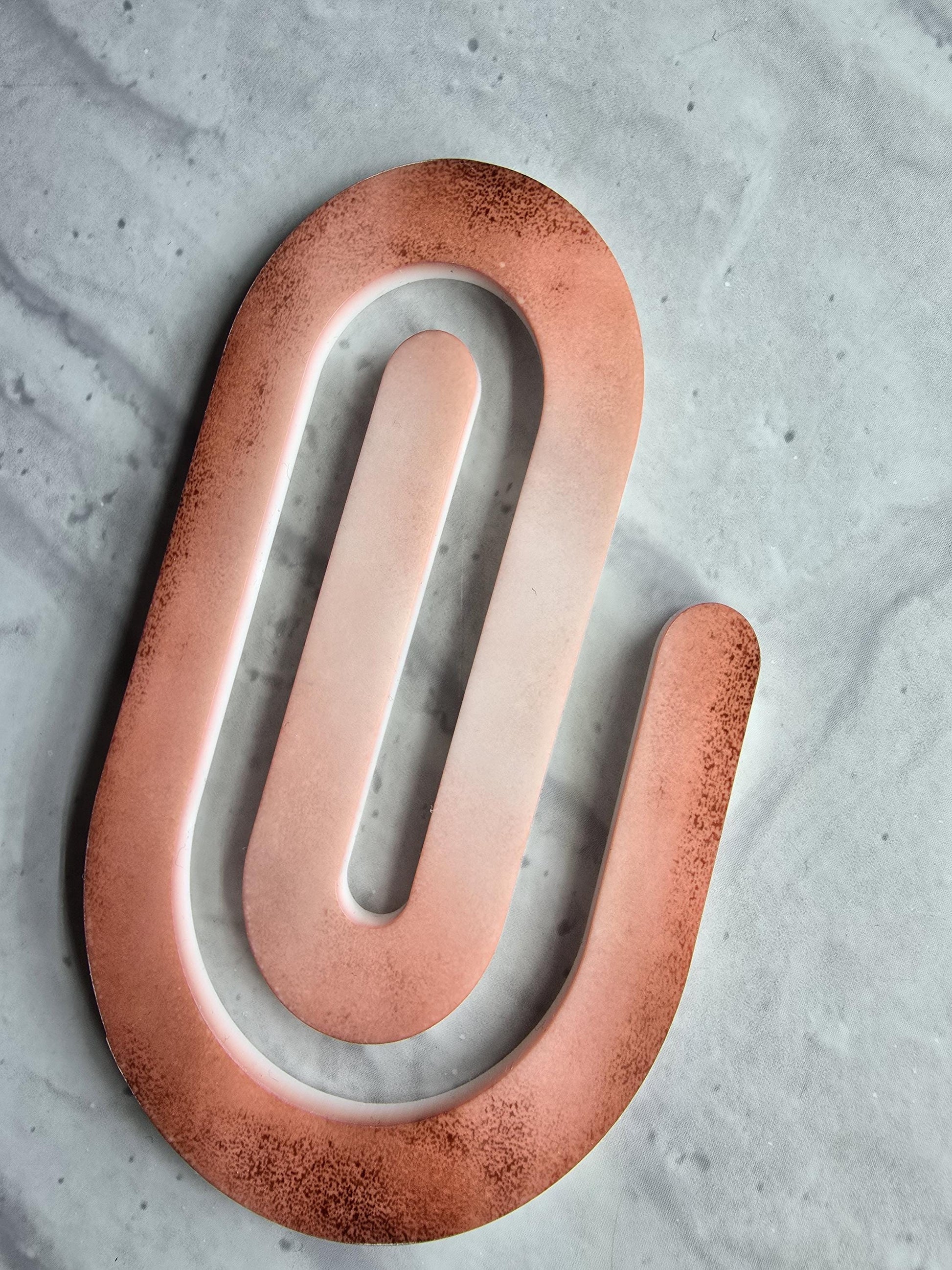 Giant Rose Gold Paper Clip - blueskys creation