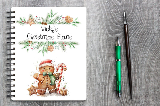 Ginger bread christmas notepad - blueskys creation