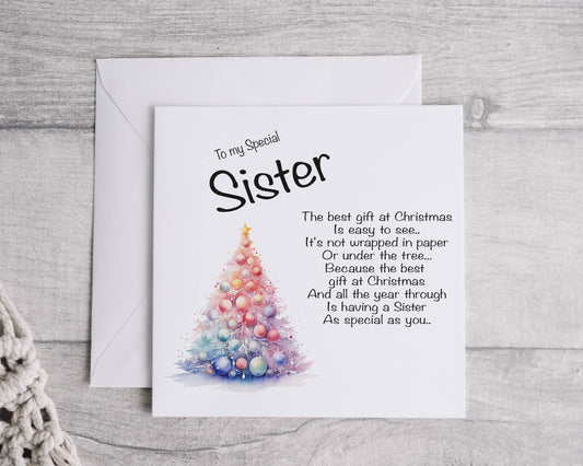 Sister Christmas Card - blueskys creation