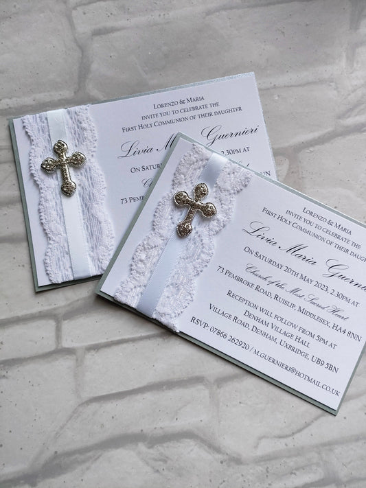 communion lace invitationes - blueskys creation