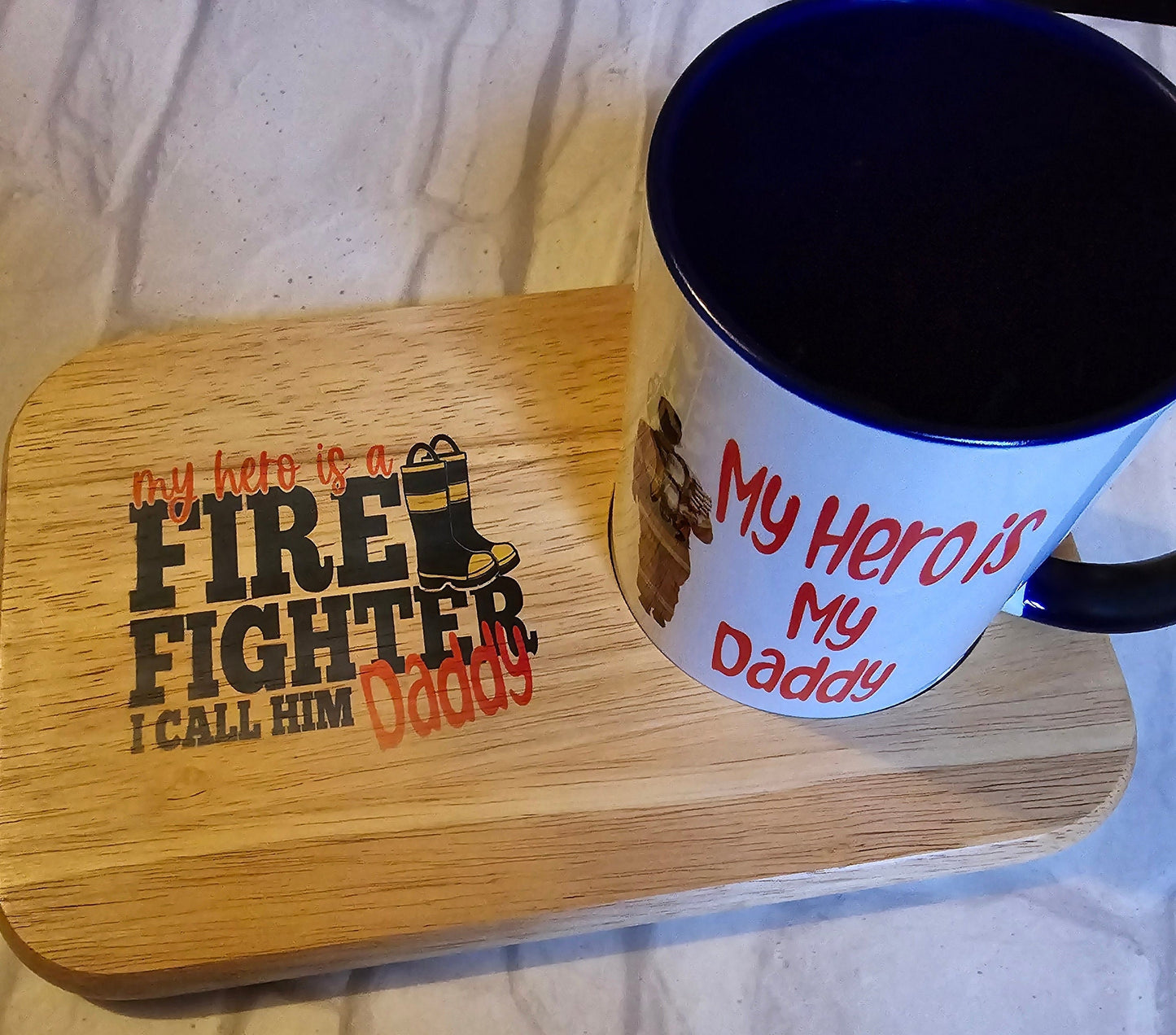 Fireman Biscuit Board & Mug Set - Bluesky's creation