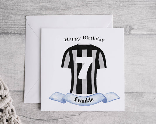 Personalised Football Birthday Card - Bluesky's creation