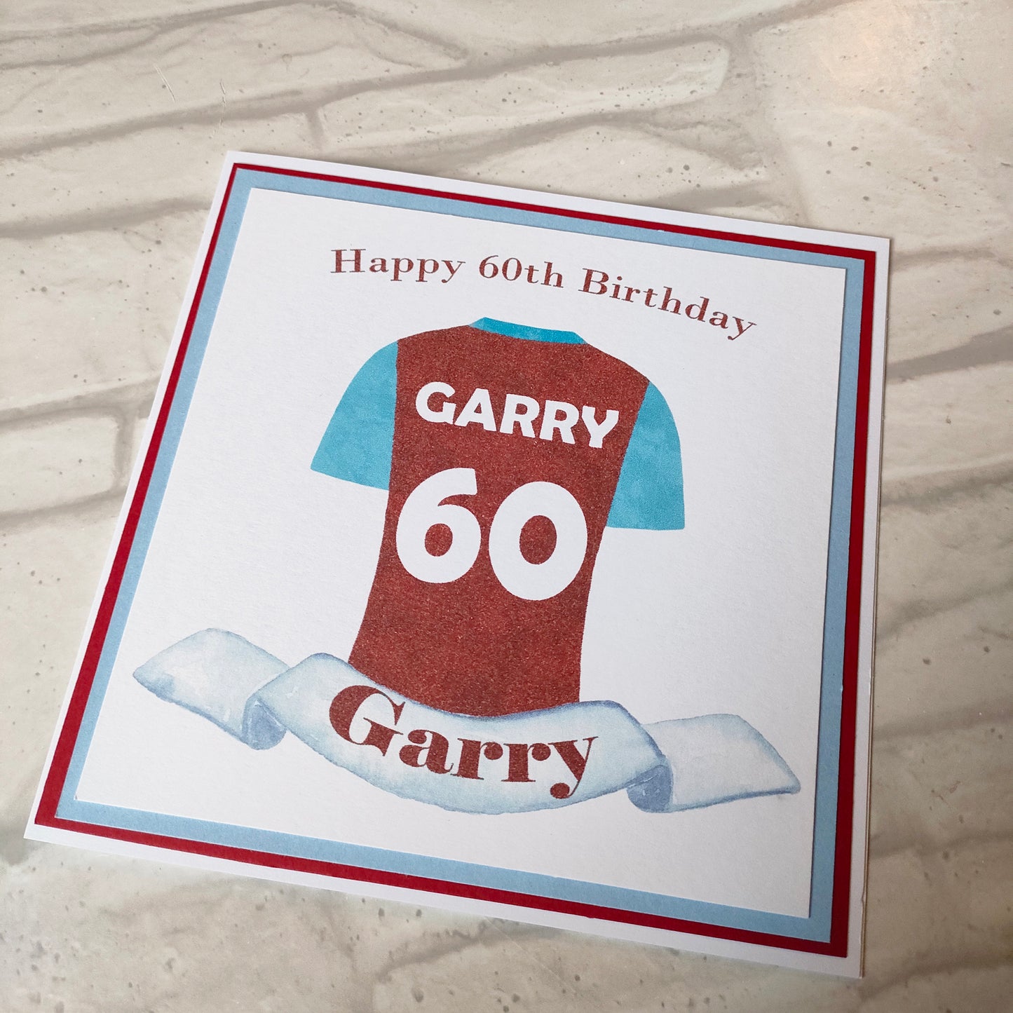 Personalised Football birthday  Card - Bluesky's creation