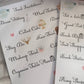 Wedding Planning Check List | Timeline Sticker Set | Bride Diary