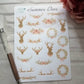 Summer deer floral planning sticker diary daily planner set