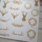 Summer deer floral planning sticker diary daily planner set