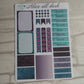 Alice in wonderland dark green purple weekly planning sticker diary daily planner set