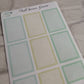 Pastel Functional Planner Boxes | Planning Sticker | Daily Diary Planner Set