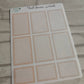 Pastel Functional Planner Boxes | Planning Sticker | Daily Diary Planner Set