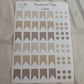 Neutral functional flag and dot happy planner planning sticker diary daily planner set