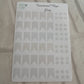 Neutral functional flag and dot happy planner planning sticker diary daily planner set