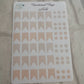 Neutral functional flag and dot happy planner planning sticker diary daily planner set