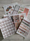 Alice in wonderland red and green christmas weekly planning sticker diary daily planner set