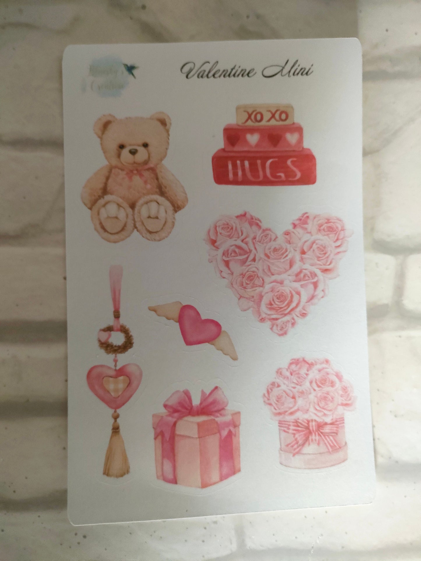 Valentine Love Mini Kit | Weekly Planning Sticker | Daily Diary Planner Set