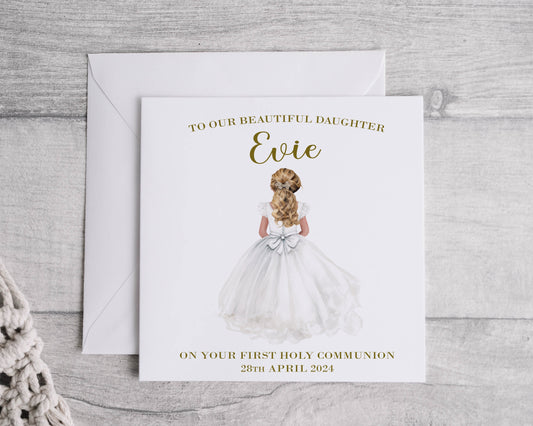 Personalised First Holy Communion Card - Bluesky's creation