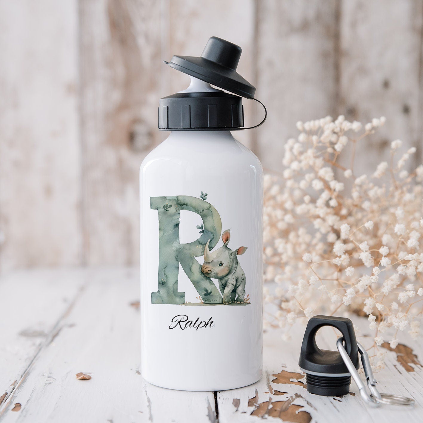 Safari Animal Childs Water Bottle - Bluesky's creation