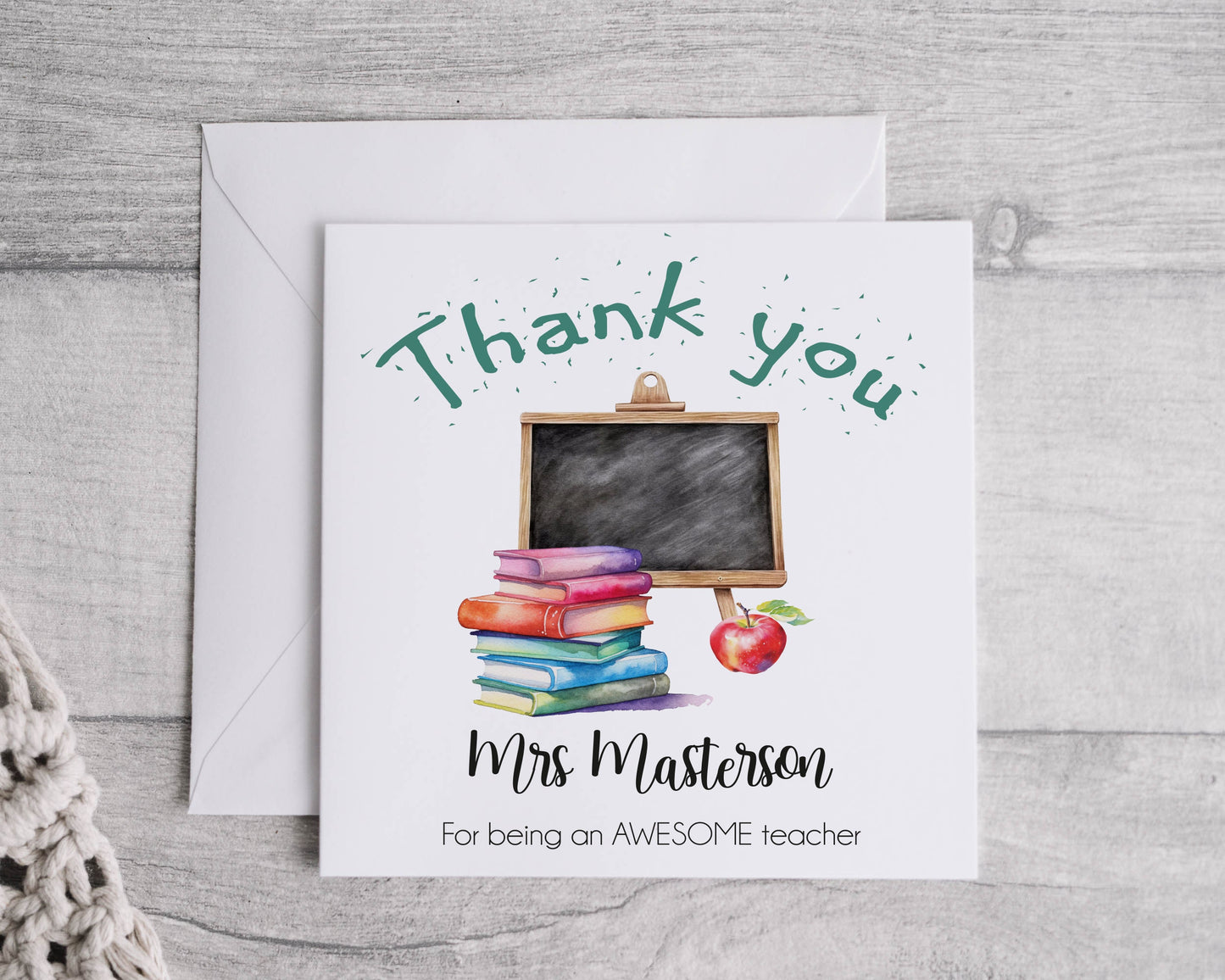 Awesome Teacher Thank you Card - Bluesky's creation